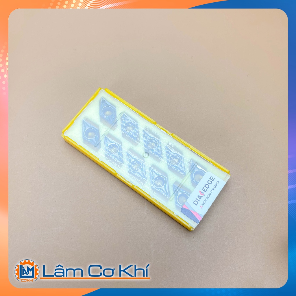 Mảnh dao tiện hình thoi D11 Mitsubishi chuyên inox, có chịu va đập DCMT11T302M-FS-P MS9025