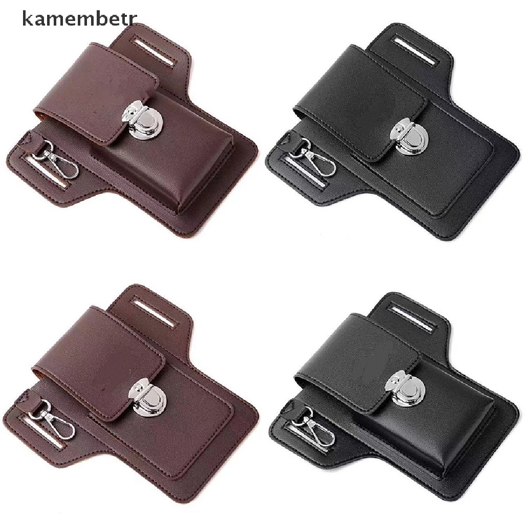 Túi Da PU Đeo Hông Đựng Điện Thoại Đa Năng Thời Trang Cho Nam