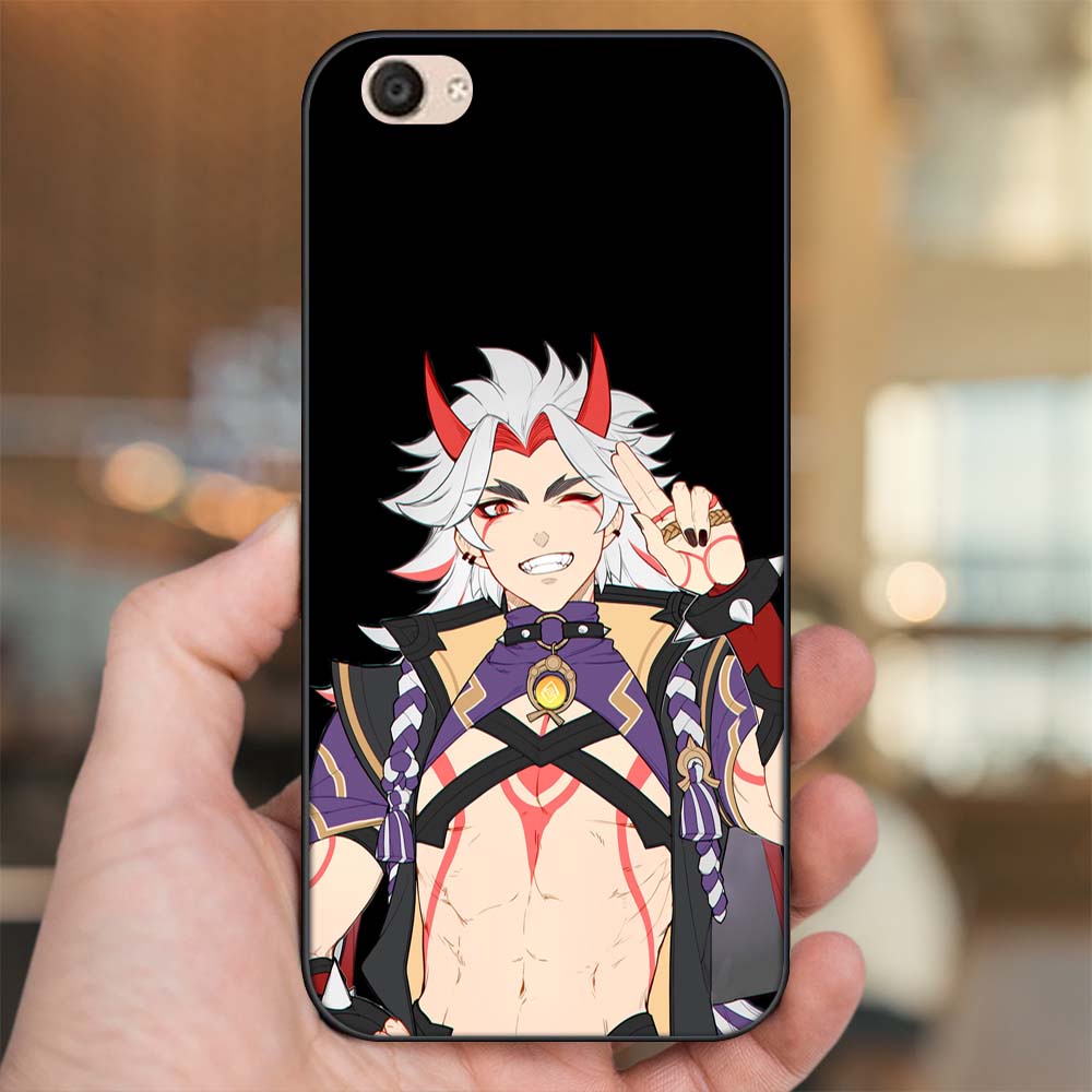 Ốp lưng Vivo V5, V5 Plus viền đen in hình Arataki Itto Genshin Impact