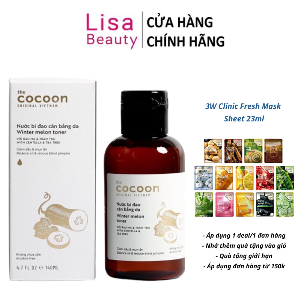 Nước Bí Đao Cân Bằng Da Cocoon 140ml