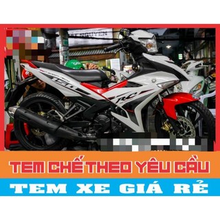 Tem rời exciter 150 trắng rc