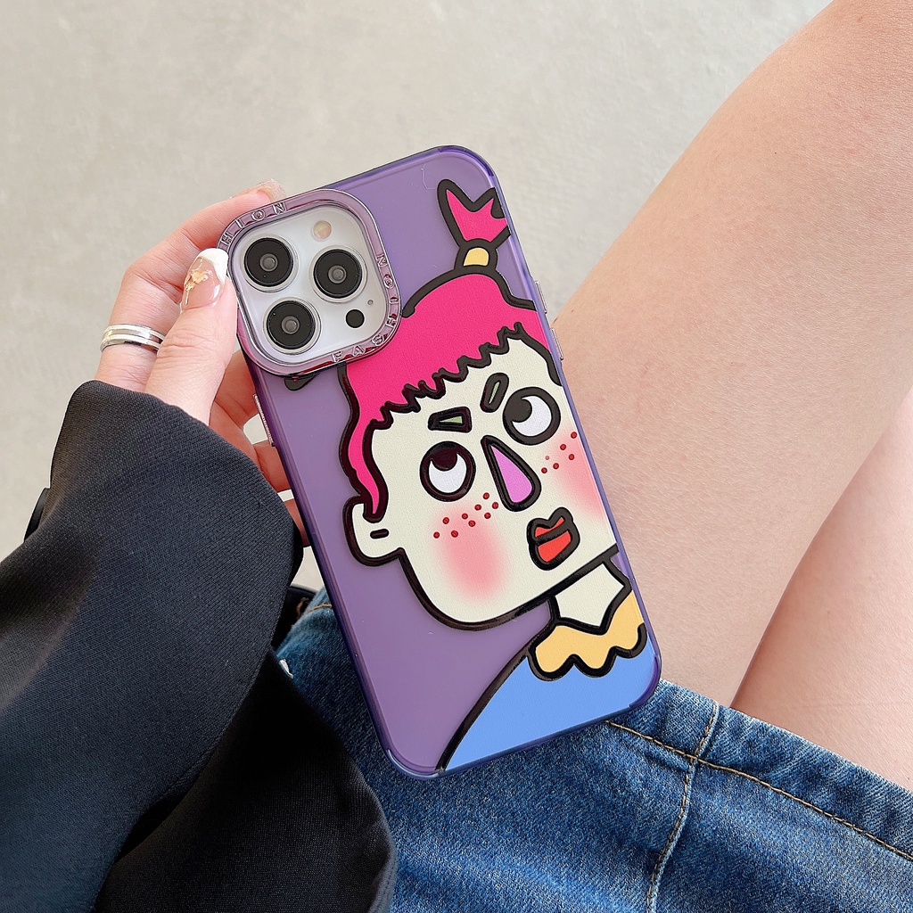 Ốp Điện Thoại Tpu Dẻo Họa Tiết Bé Trai / Gái Dễ Thương Chống Rơi Cho iPhone 14 13 12 11 Pro Max 14 Plus