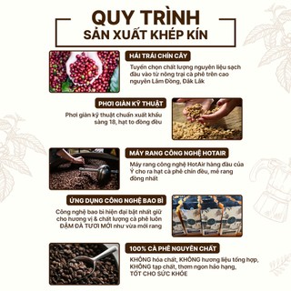 Cà Phê Robusta E-sky Coffee Cafe Nguyên Chất Pha Phin Pha Máy Cold Brew 250g