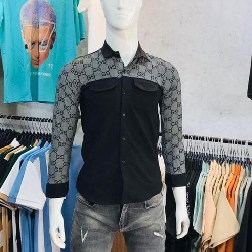 Áo sơ mi nam dài tay chất vải lụa cá tính trẻ trung năng động,NUCA 188