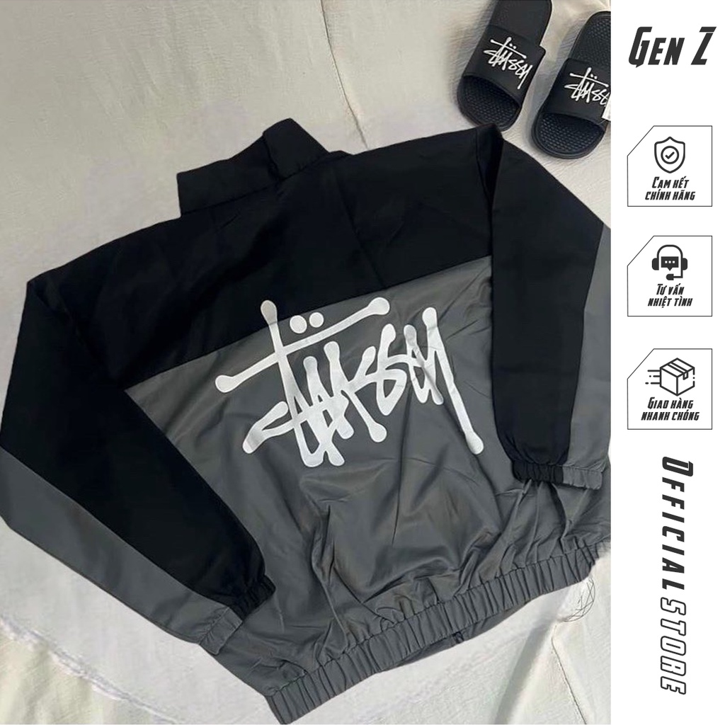 Áo khoác gió jacket ⚡ TOP BÁN CHẠY ⚡ Áo jacket vải dù 2 lớp cao cấp phối màu xám đen trẻ trung năng động