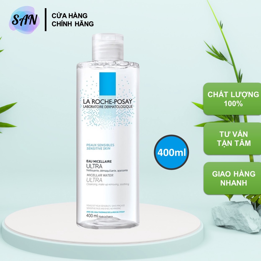 Nước tẩy trang làm sạch sâu La Roche-Posay dành cho da nhạy cảm 400ml (Trắng) - San Beauty