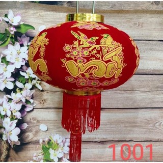 Đèn lồng nhung đỏ trang trí Tết lễ hội 2023 Lồng đèn trang trí