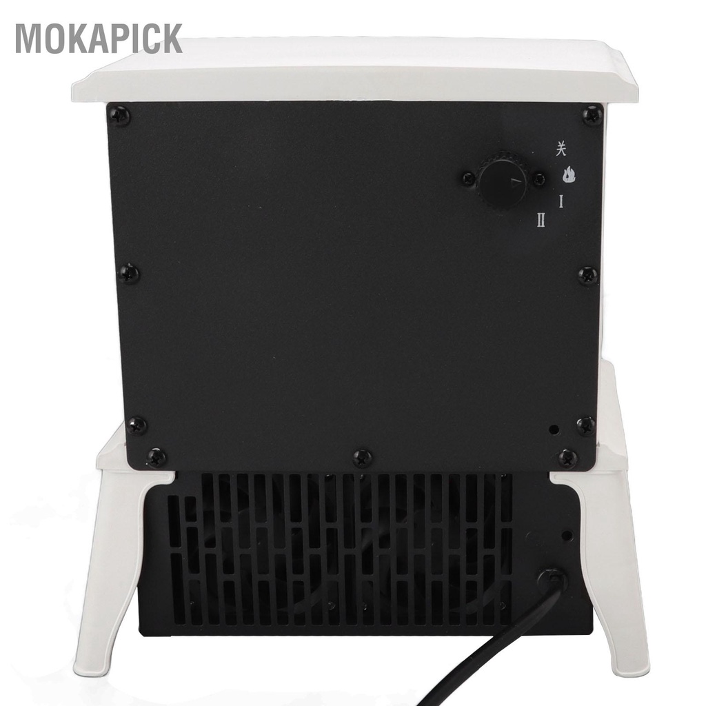 Mokapick Máy sưởi điện có ngọn lửa mô phỏng 3d Bảo vệ quá nhiệt Thiết bị làm ấm lò cho gia đình EU 220‑240V