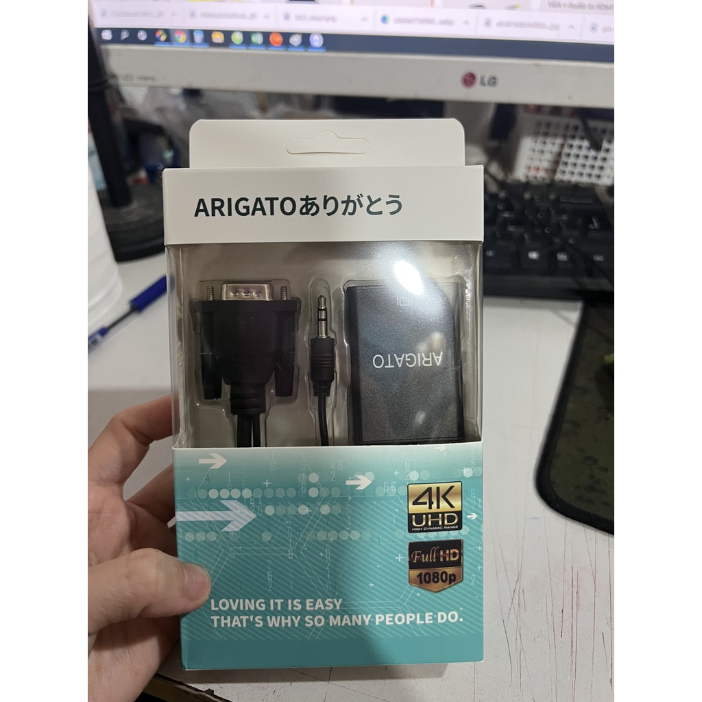 Cáp chuyển VGA sang HDMI new 100%