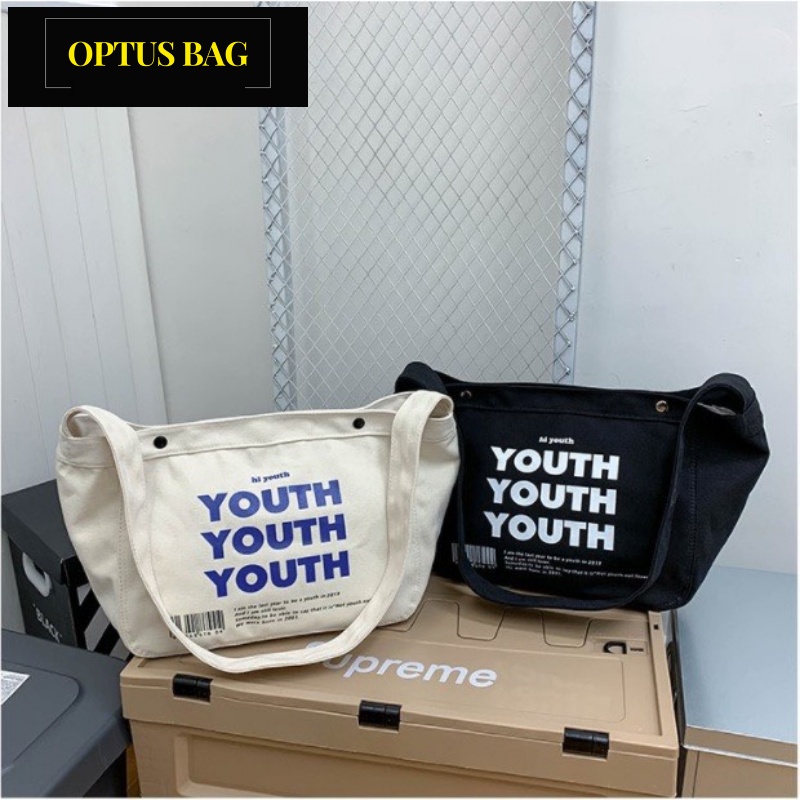 Túi đeo chéo nam nữ thời trang unisex vải canvas đi học đi chơi giá rẻ