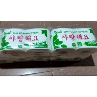 (2 cuộn) Giấy vệ sinh Hàn Quốc 3 lớp