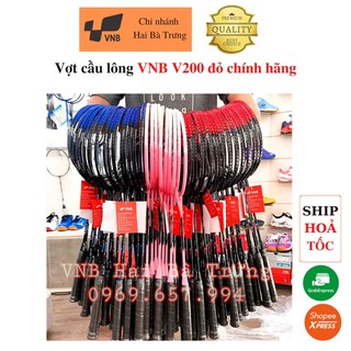 (chưa bao gồm lưới đan,yêu cầu đan lưới ib shop[Rẻ vô địch][Vợt cầu lông chính hãng]Vợt cầu lông VNB V200 xanh chínhxanh