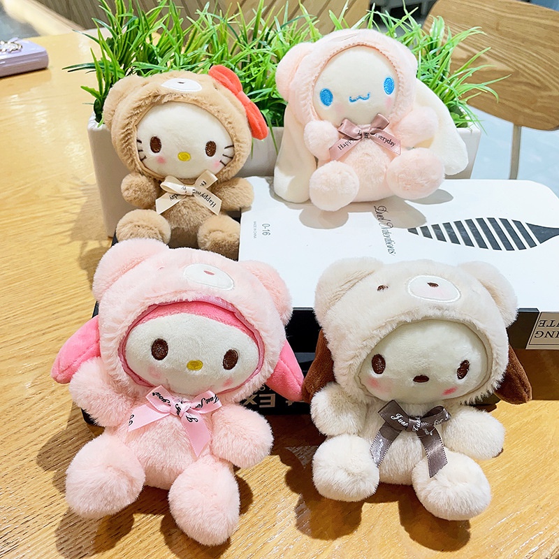 SANRIO Móc Khóa Hình Thỏ Nhồi Bông Đáng Yêu Cho Bé