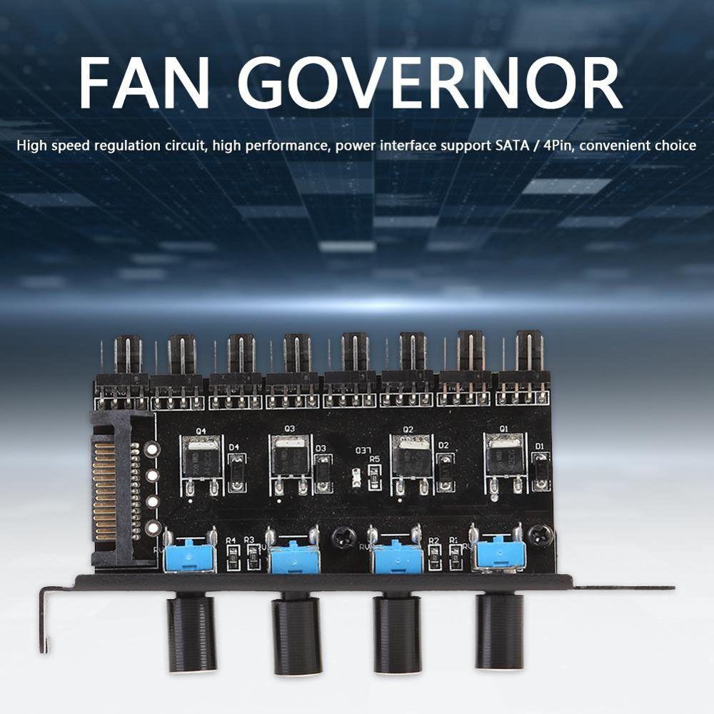 Bộ Chia Cổng Quạt Tản Nhiệt SATA 12V 8 Chiều 4 Nút 8 Kênh Tiện Dụng