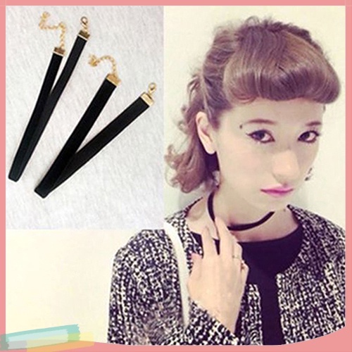 Vòng Cổ Choker Nhung Màu Đen Phong Cách Retro Thời Trang