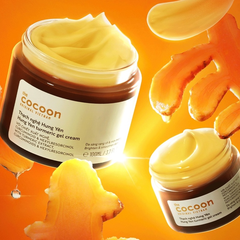 Kem Dưỡng Cocoon Sáng Da Dạng Thạch Từ Nghệ Hưng Yên Turmeric Gel Cream