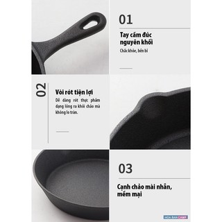 Chảo Gang Cast Iron CLS Lưu Nhiệt Lâu, Giúp Món Ăn Thơm Ngon