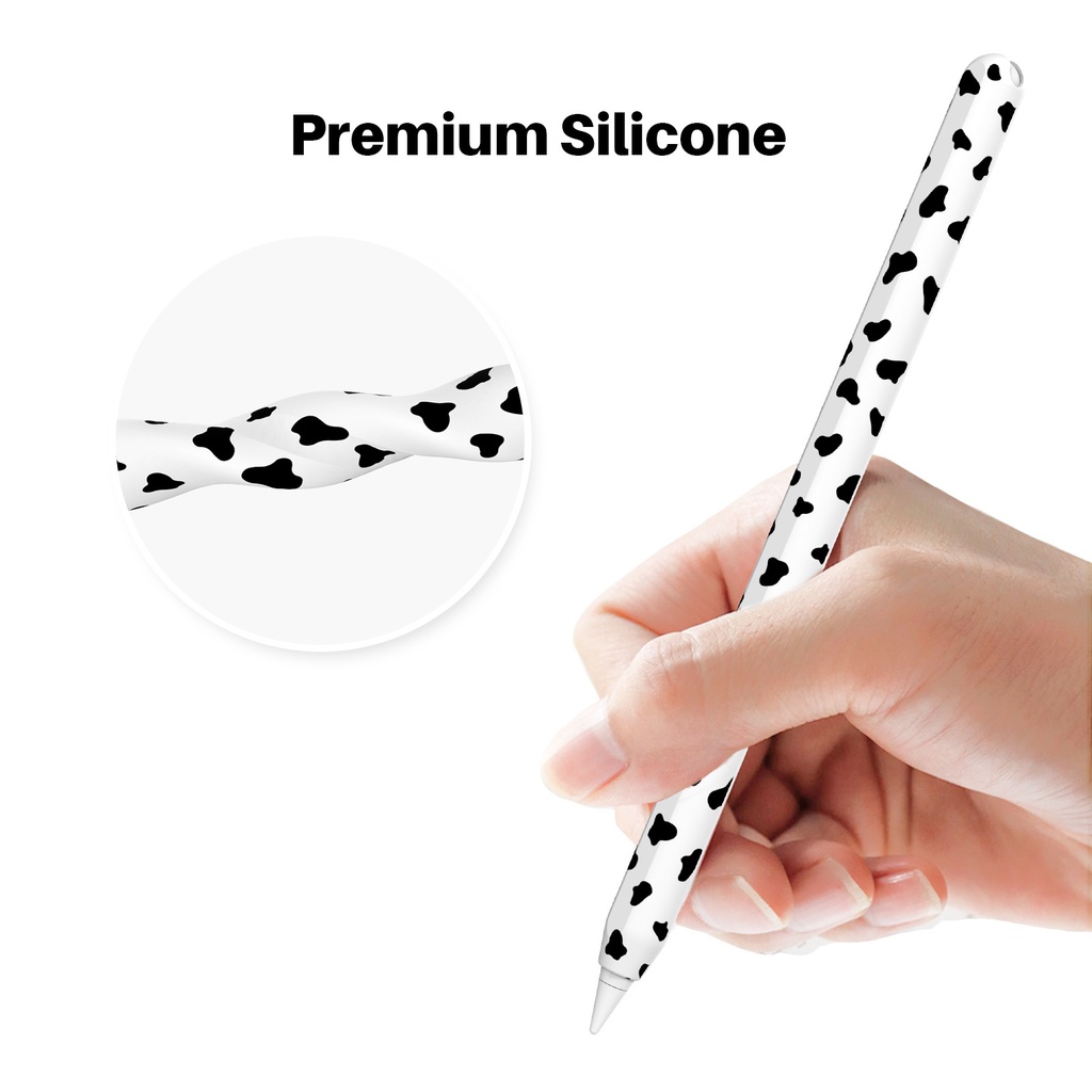 Vỏ silicon siêu mỏng tương thích với iPad Pencil 2 hỗ trợ sạc không dây