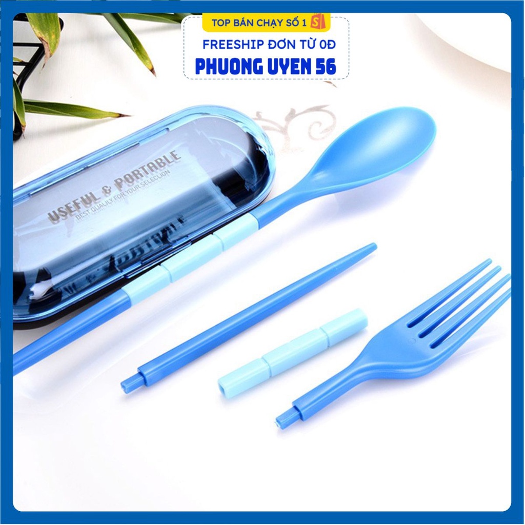 Bộ Đũa Thìa G5 Mới Về - Gập Gọn Văn Phòng Nhỏ Gọn (Tặng Hộp Nhựa Đựng Sạch Sẽ)