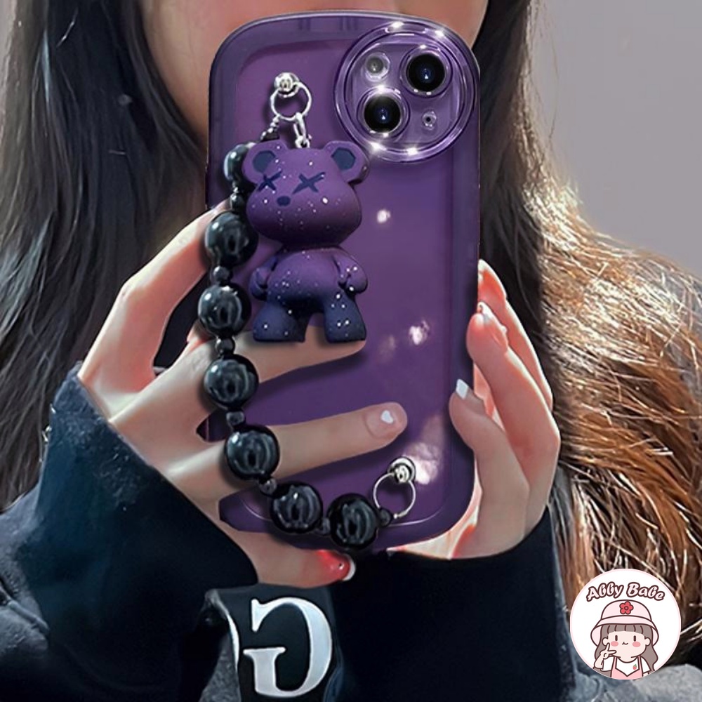 Ốp Điện Thoại TPU Dẻo Màu Gradient Họa Tiết Chú Gấu Dễ Thương Chống Sốc Cho IPhone 14 Pro Max 11 7Plus 13 12 11 Pro Max X XS Max XR