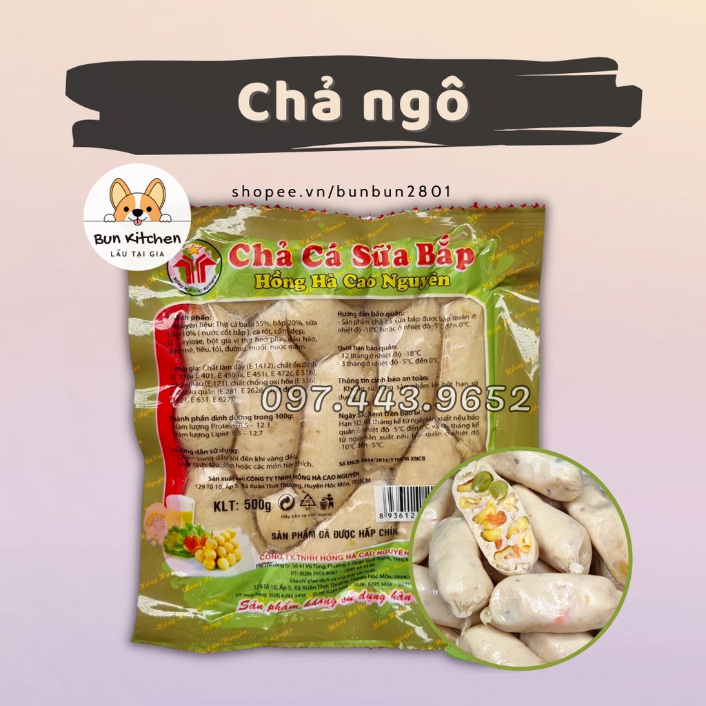 Chả cá sữa bắp - Viên chiên xiên que, viên thả lẩu Việt