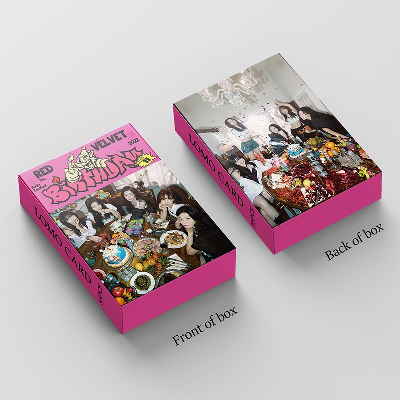 Red Velvet Set 55 Tấm Thẻ Ảnh LOMO Bằng Nhung Đỏ