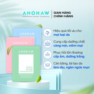 Mặt Nạ Giấy Dưỡng Ẩm Trắng Da AHOHAW (Miếng) - Thu Nhỏ Lỗ Chân Lông, Làm Dịu Da, Giúp Da Khoẻ Mạnh, Căng Bóng