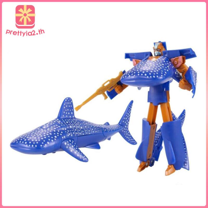 Mô Hình Đồ Chơi Cá Mập Biến Hình Robot Prettyia2