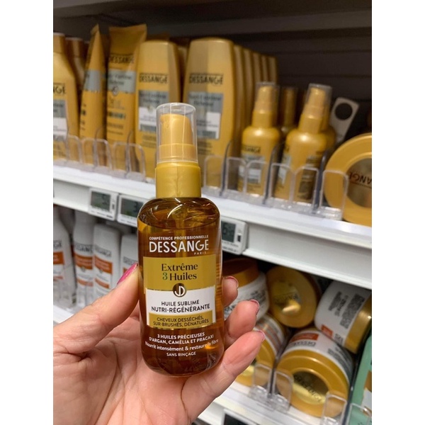 Tinh dầu dưỡng tóc argan oil Dessange Extreme hương nước hoa, serum phục hồi tóc hư tổn, chăm sóc tóc chắc khoẻ - hair
