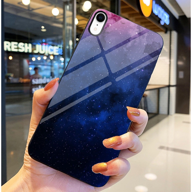Ốp Lưng IPHONE XR Ốp kính bóng cao cấp Phi Hành Gia