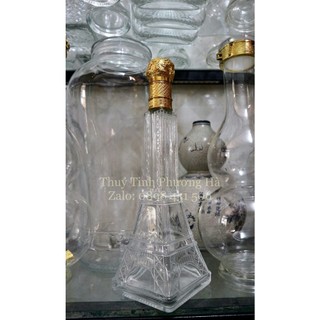 Chai, Bình đựng rượu thủy tinh mẫu tháp Eiffel 500ml
