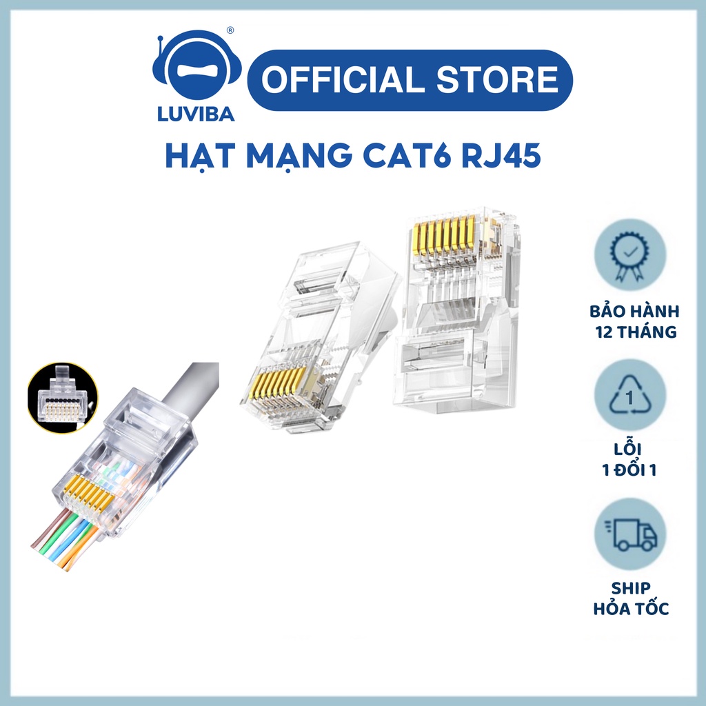 Hạt mạng Cat6 RJ45 amp commscope LUVIBA RJ45