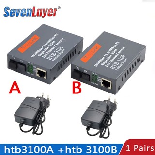 Bộ chuyển đổi phương tiện thu phát sợi quang đơn HTB-3100 25km SC 10/ 100M