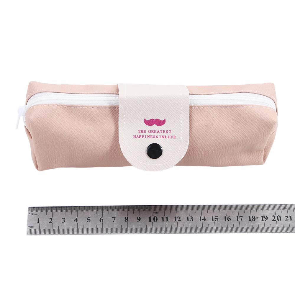 LLOYD Túi Đựng Bút Bằng Da PU Màu Kẹo Ngọt Phong Cách Hàn Quốc Dễ Thương Cho Bé Gái