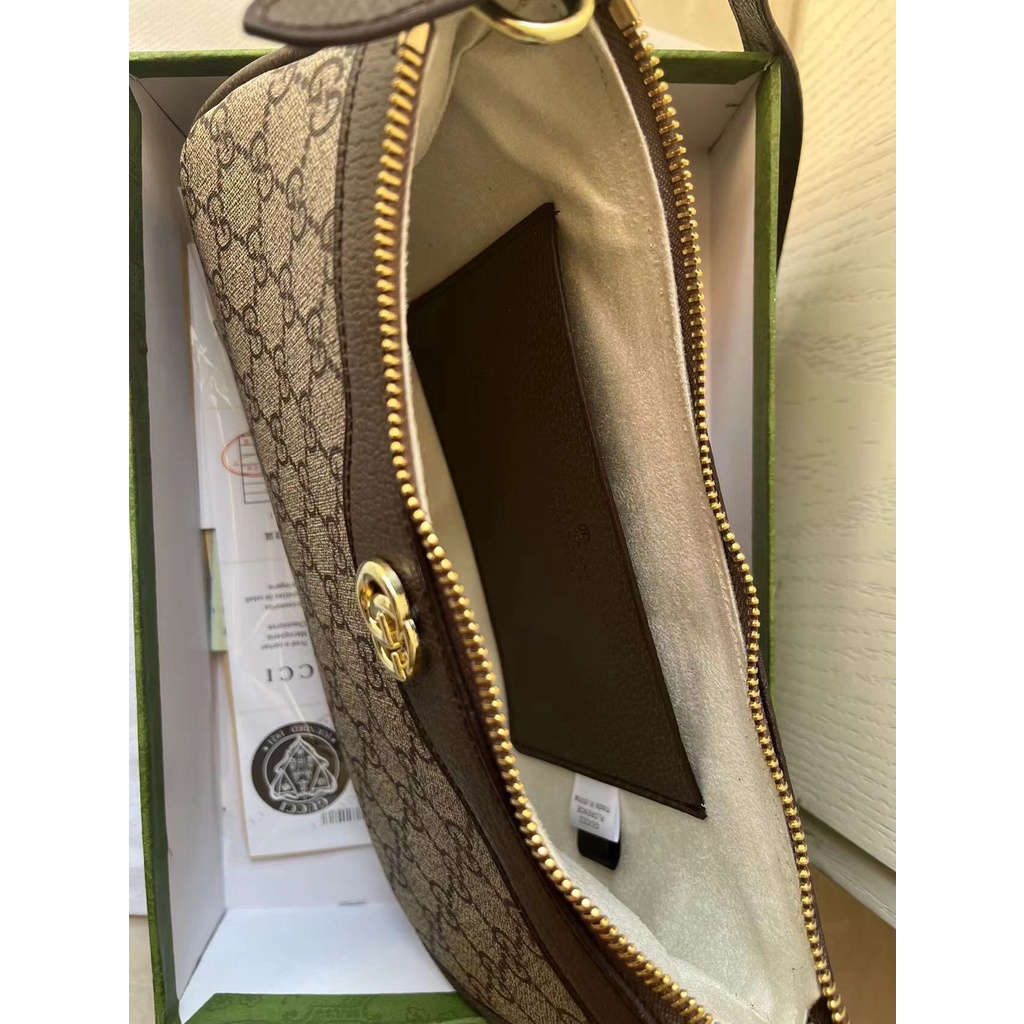 Guc 2023 Túi Xách Đeo Dưới Cánh Tay / Đeo Vai In Họa Tiết Vintage Đa Năng Hợp Thời Trang