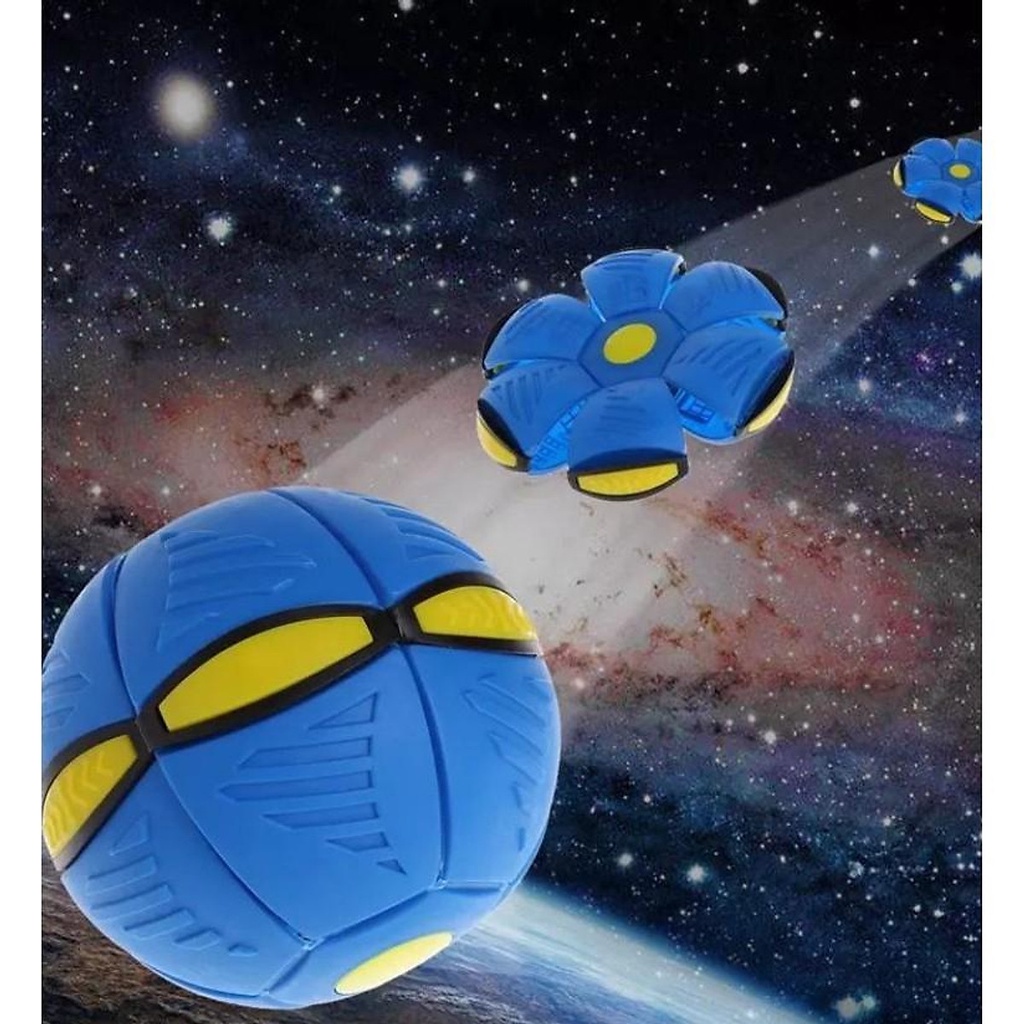 Bóng Biến Hình UFO Cao Cấp Loại Xịn ️- Quả Cầu Ma Thuật - Bóng Bẹp Bật Nhảy - Có 3 ĐÈN LED Nhấp Nháy Làm Từ Nhựa ABS