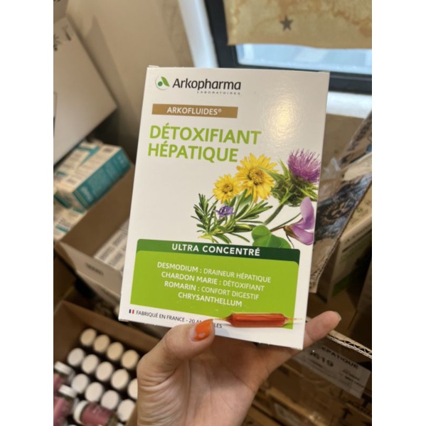 Thải Đ.ộc Gan Arkopharma Detoxifiant Hepatique của Pháp, viên uống gan , gan loại 20 ống