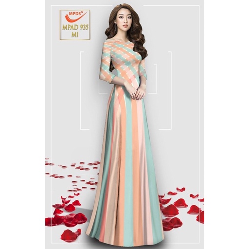 Vải áo dài in 3D đẹp - độc - lạ - hợp xu hướng - đủ màu MS46