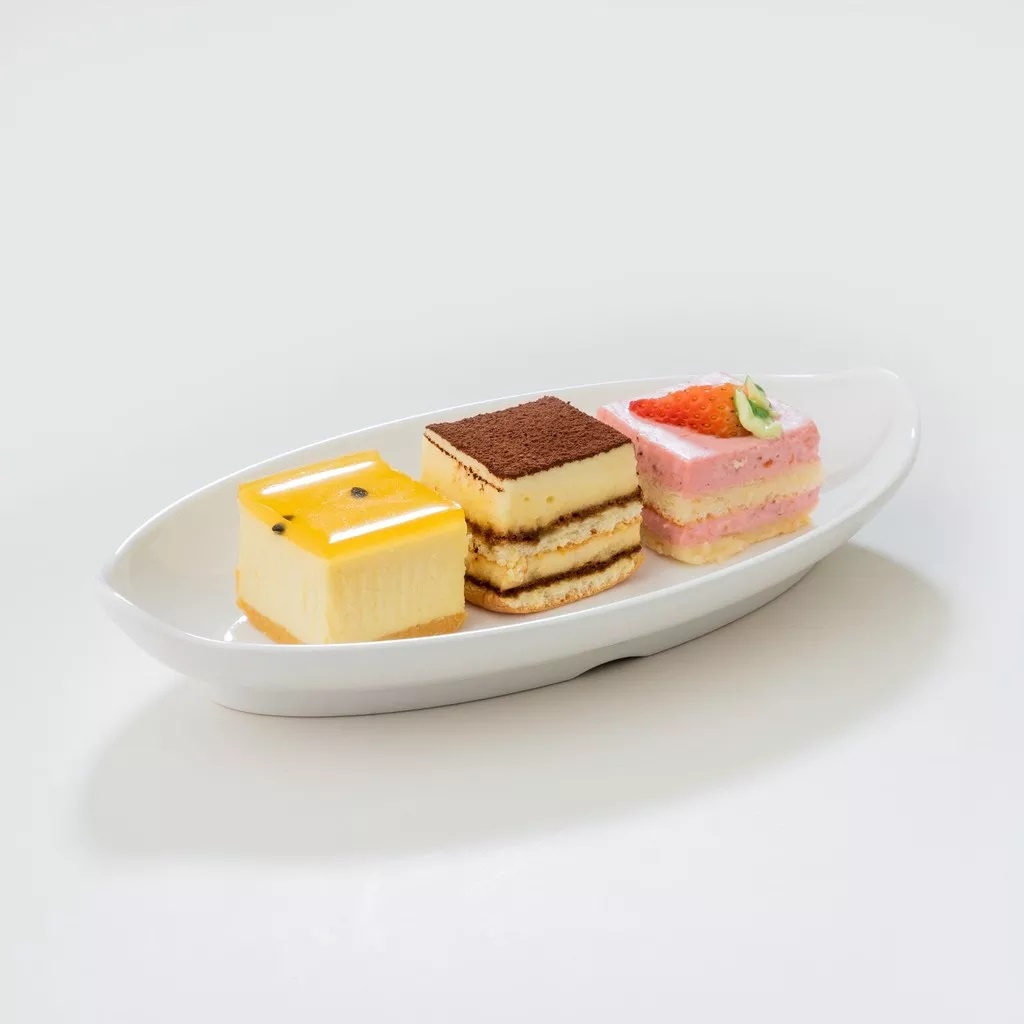 Dĩa Oval sâu lòng nhựa Melamine Horeca trắng giả sứ cao cấp
