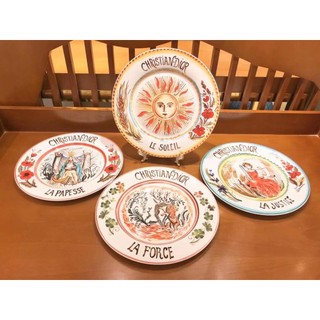 Dior Maison Plates Route de la Fortune 27cm - set 4 đĩa Dior bánh xe của số phận