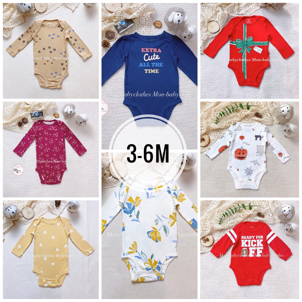 BODY chip dài tay 3-6 tháng