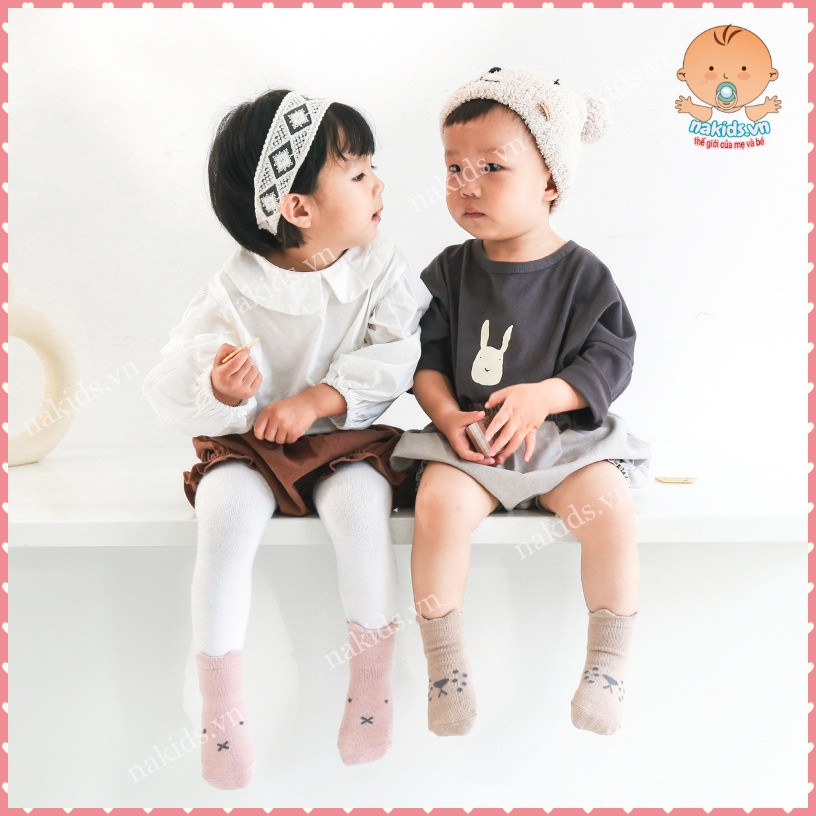 Sét 5 Đôi Tất APHINEMO Chống Trơn Trượt Cho Bé từ 0-3 Tuổi