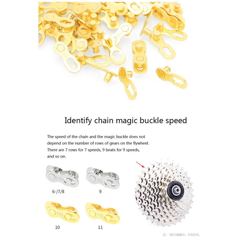 5 Cặp Nút Nối Dây Xích Xe Đạp 6 / 7 / 8 / 9 / 10 / 11 / 12 mtb