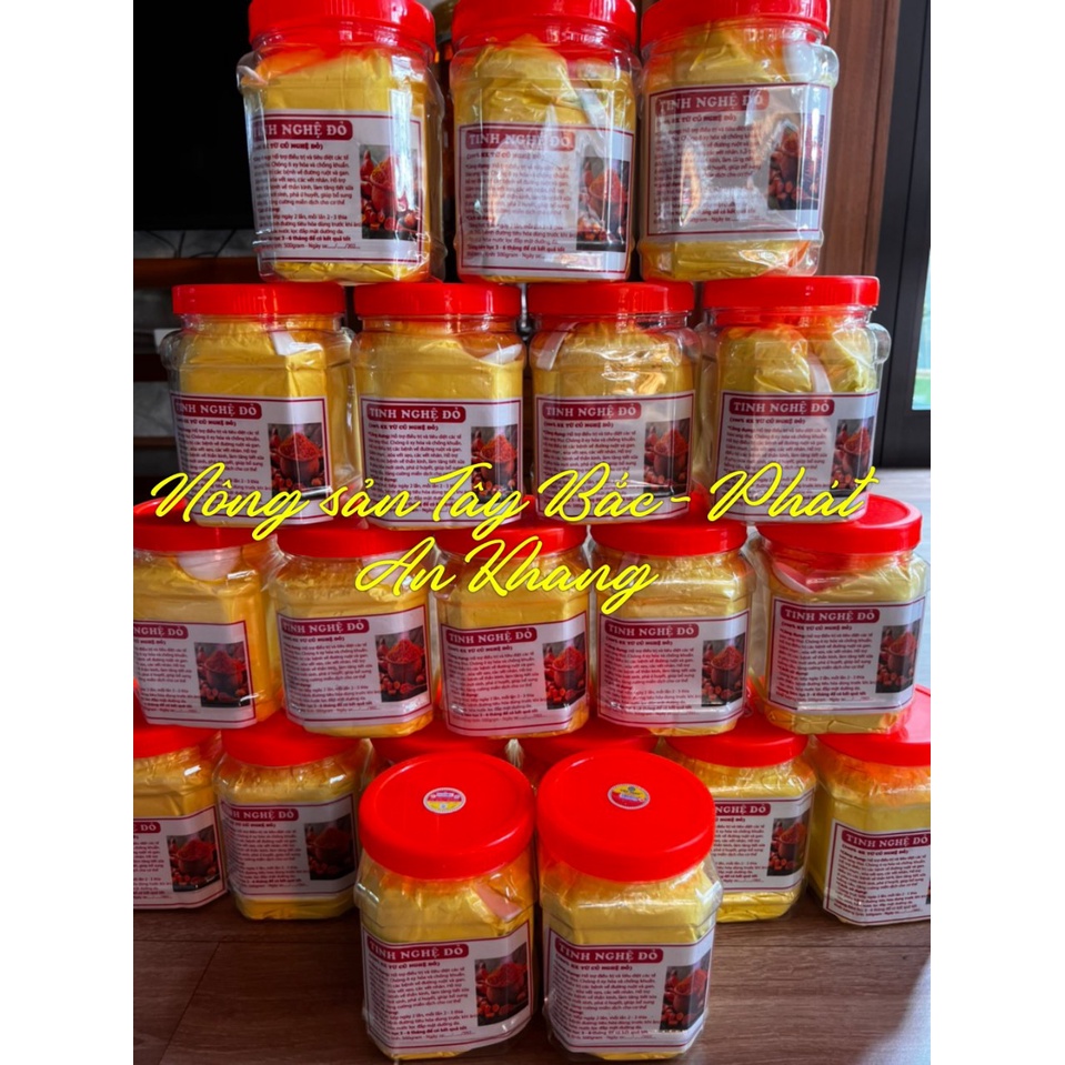 TINH BỘT NGHỆ ĐỎ (500GRAM) 100% TỪ NGHỆ ĐỎ