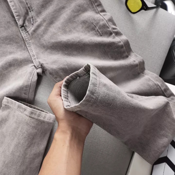 Quần jean nam co giãn slimfit màu xám pon.mens