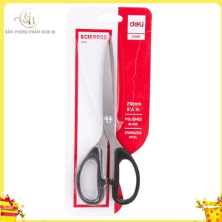Kéo siêu sắc, bền 210mm Deli -  E6010, kéo gia đình, văn phòng, đồ gia dụng