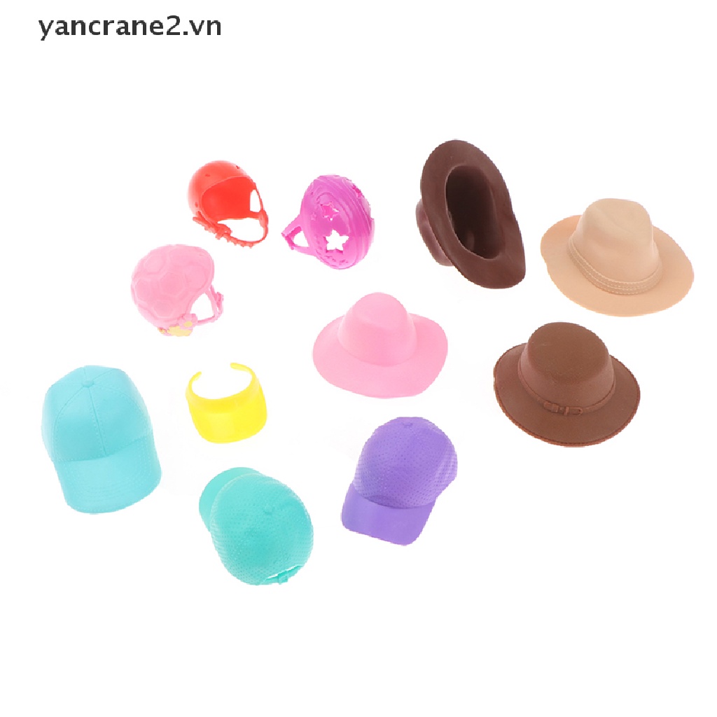 Bộ 2 Mũ Bóng Chày Cho Búp Bê barbie Tỉ Lệ 1 / 6