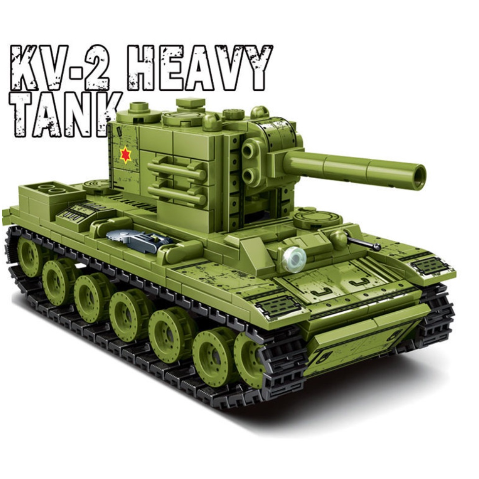 Set 536 Mô Hình Xe Tăng Đồ Chơi MOC WW2 KV-2