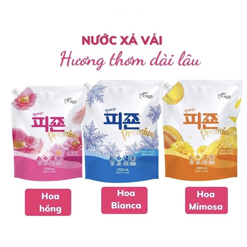 NƯỚC XẢ PIGEON (TÚI 2100ML) HÀN QUỐC_DƯỢC AN DƯƠNG_SẢN PHẨM CHÍNH HÃNG_LƯU HƯƠNG LÂU, LÀM MỀM VẢI