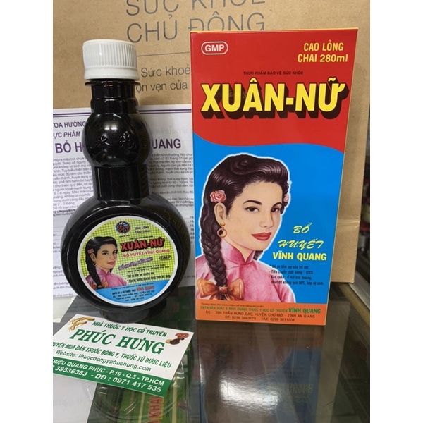 Xuân nữ bổ huy.ết Vĩnh Quang 280ml_Giúp bổ huy.ết đi.ều hoà ki.nh nguy.ệt